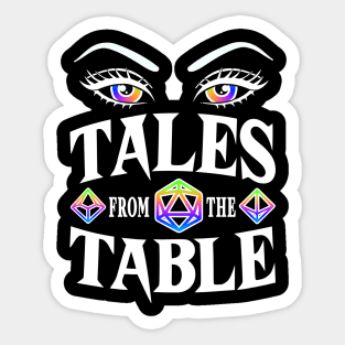 Tales from the Table White Logo Sticker